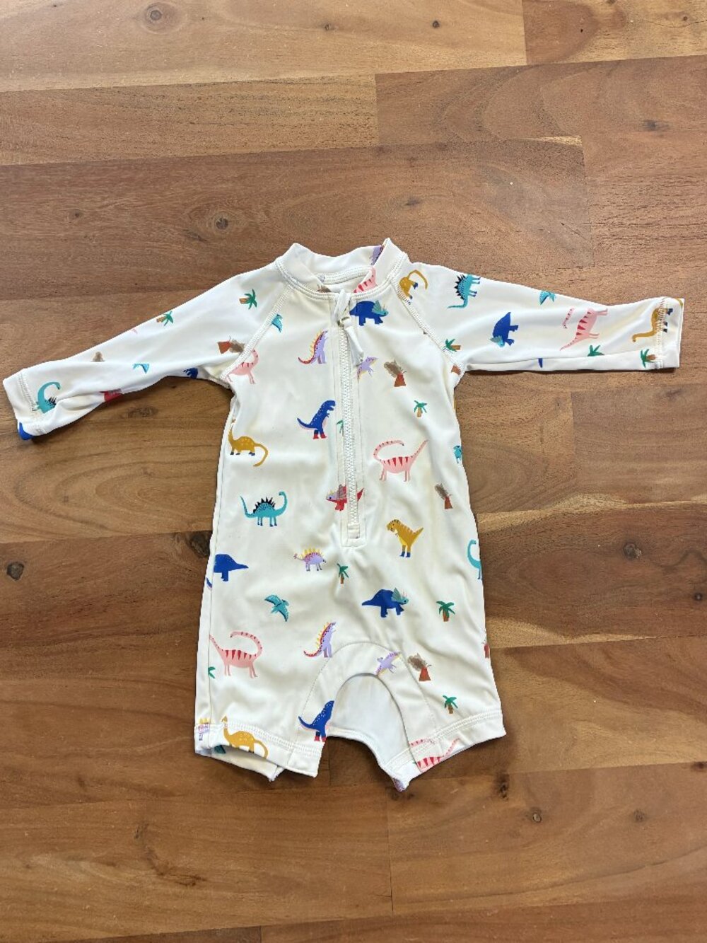 Quince- Long Sleeve Zip-Up Rash Guard One-Piece